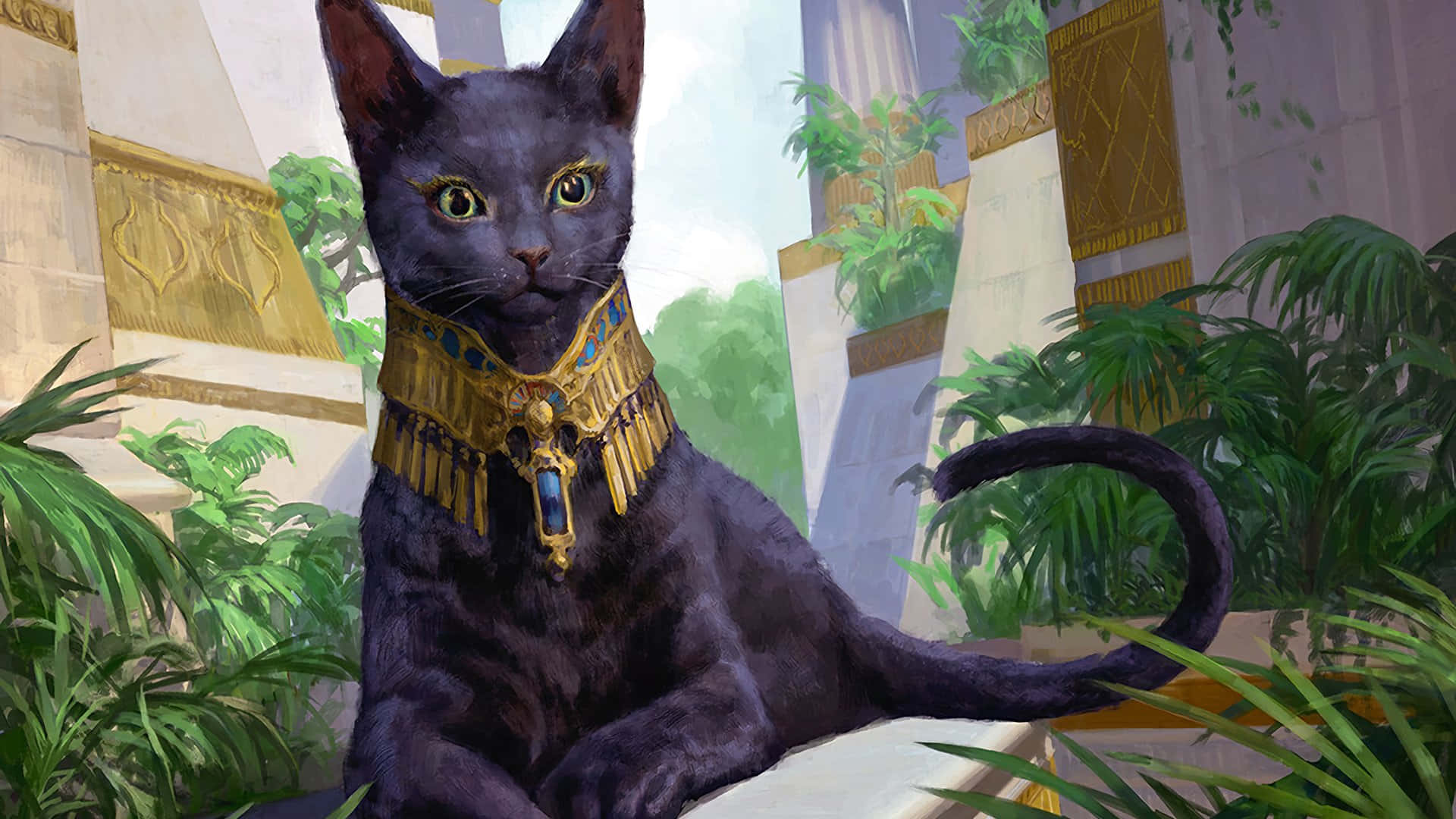 Majestætisk egyptisk kat Wallpapers