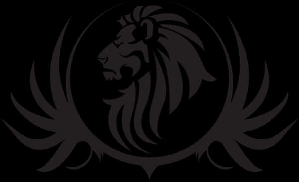 Majestætisk løvesilhuet kunstværk Wallpapers