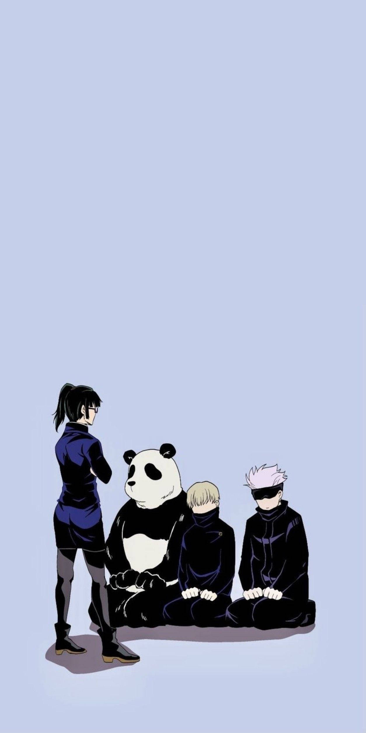 Maki Zenin i aktion - Jujutsu Kaisen telefonbaggrund Wallpapers