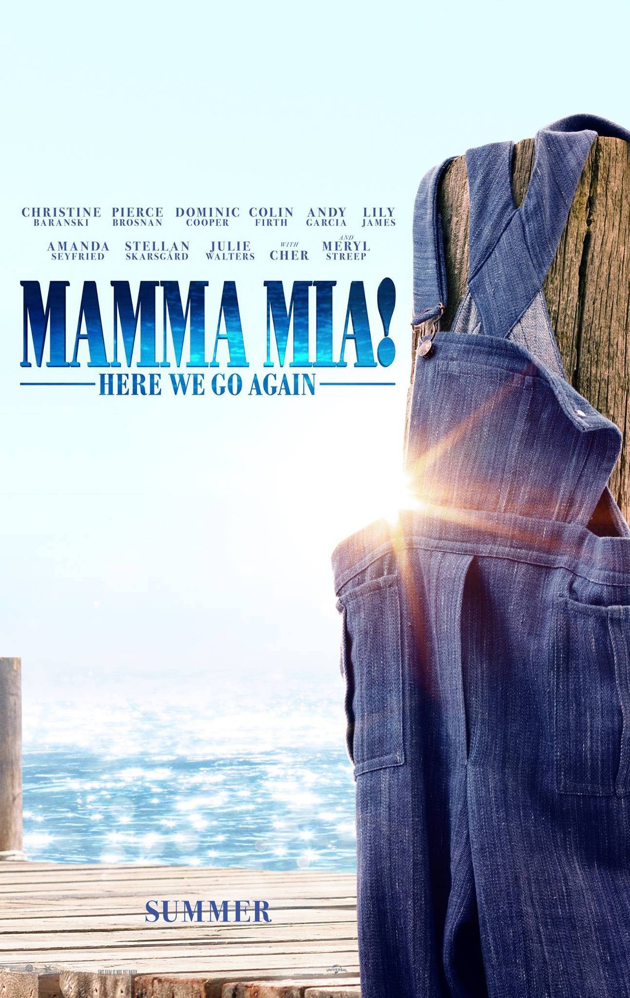Mama Mia! Ikonisk blå overall Wallpapers
