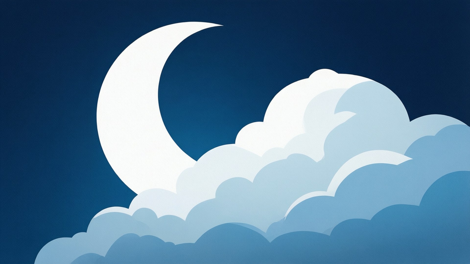 Måne og sky Wallpapers