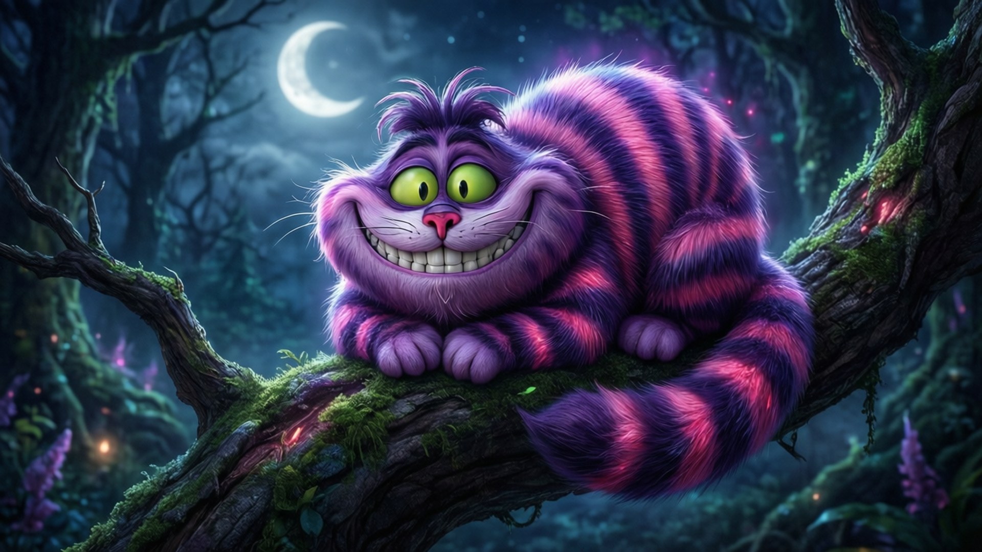 Månelyst smil Wallpapers