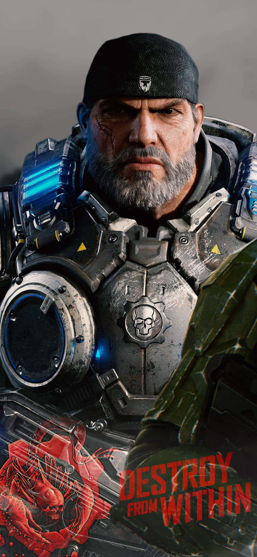 Marcus Fenix Portræt iPhone XS Gears Of War 5 Baggrund Wallpapers
