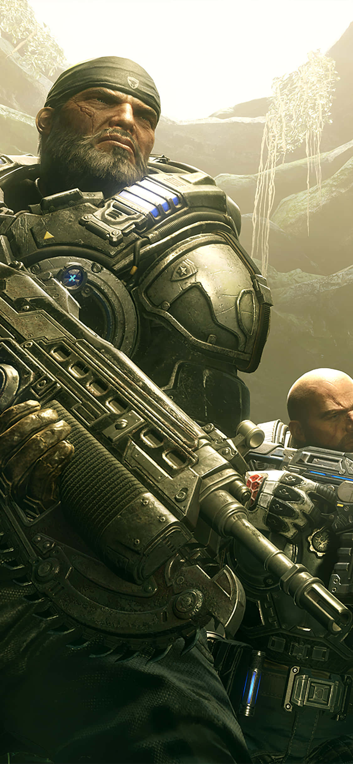 Marcus Og JD iPhone XS Gears Of War 5 Baggrund Wallpapers