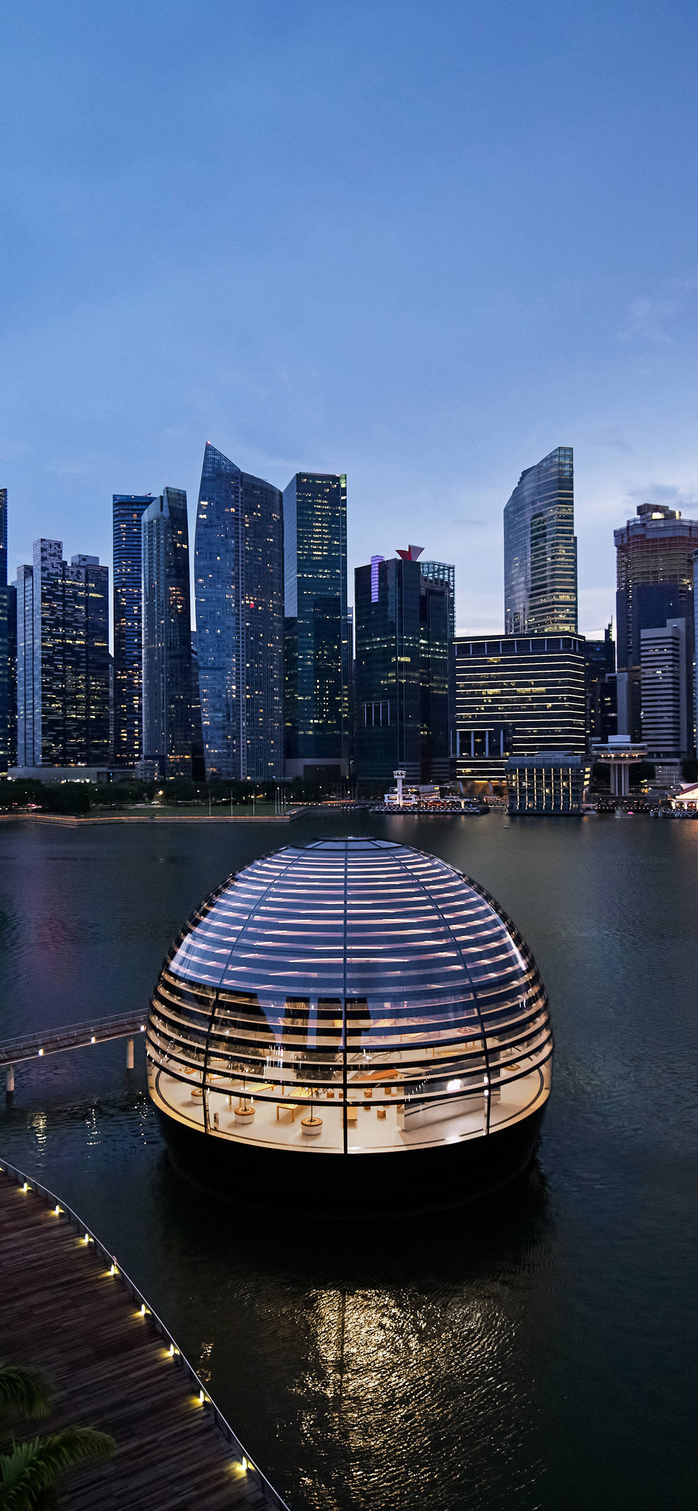 Marina Bay Sands Telefon Kuppel Vand Wallpapers