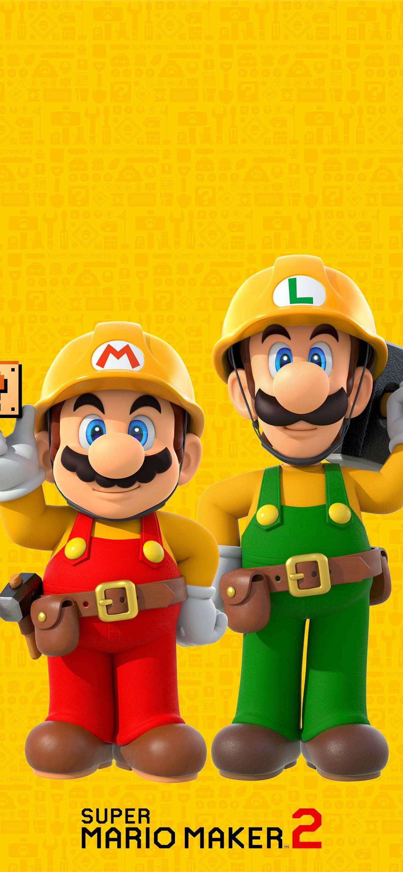 Mario og Luigi Super Mario Maker 2 Promo Wallpapers