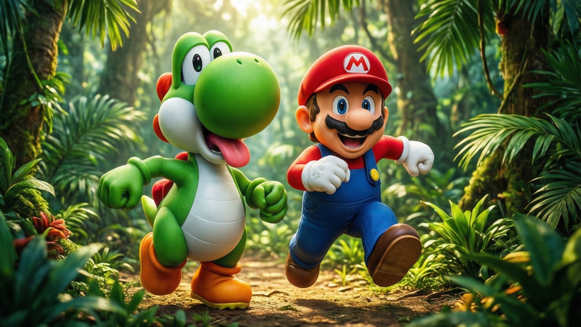 Mario og Yoshi Wallpapers