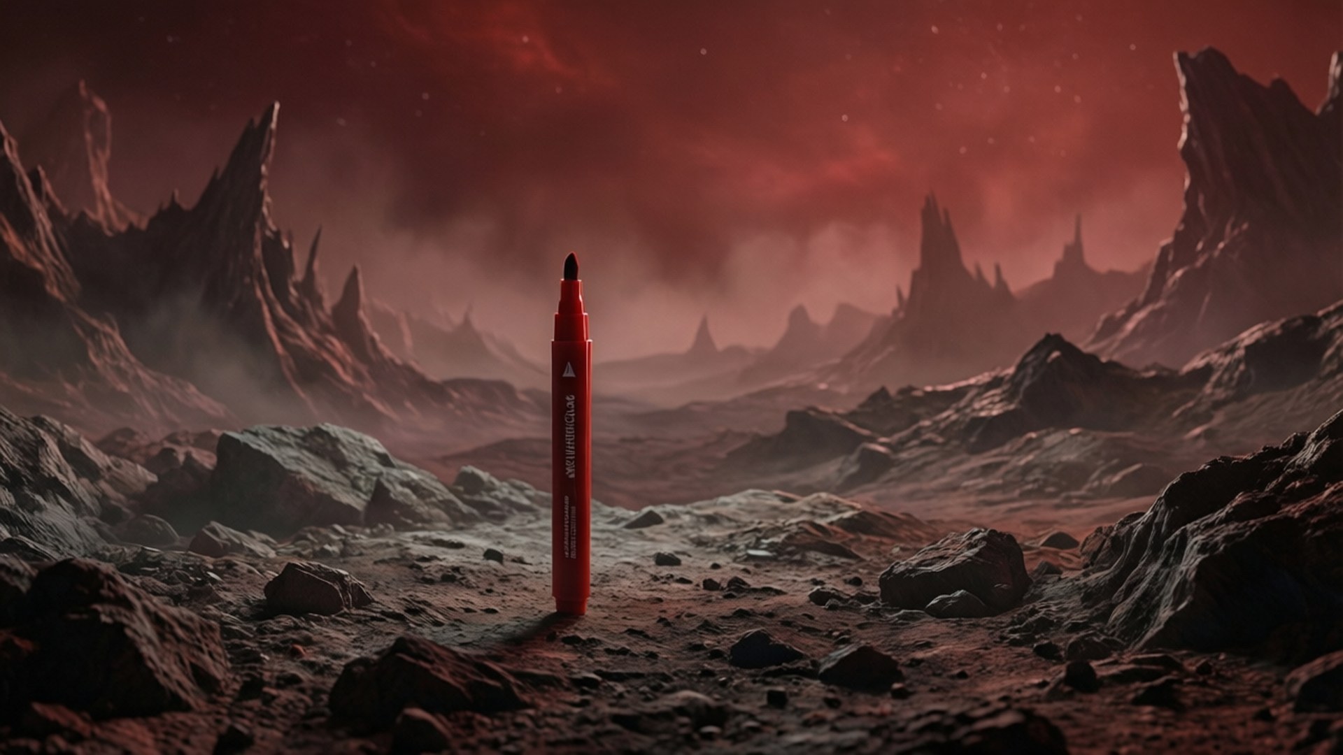 Markør på øde planet Wallpapers