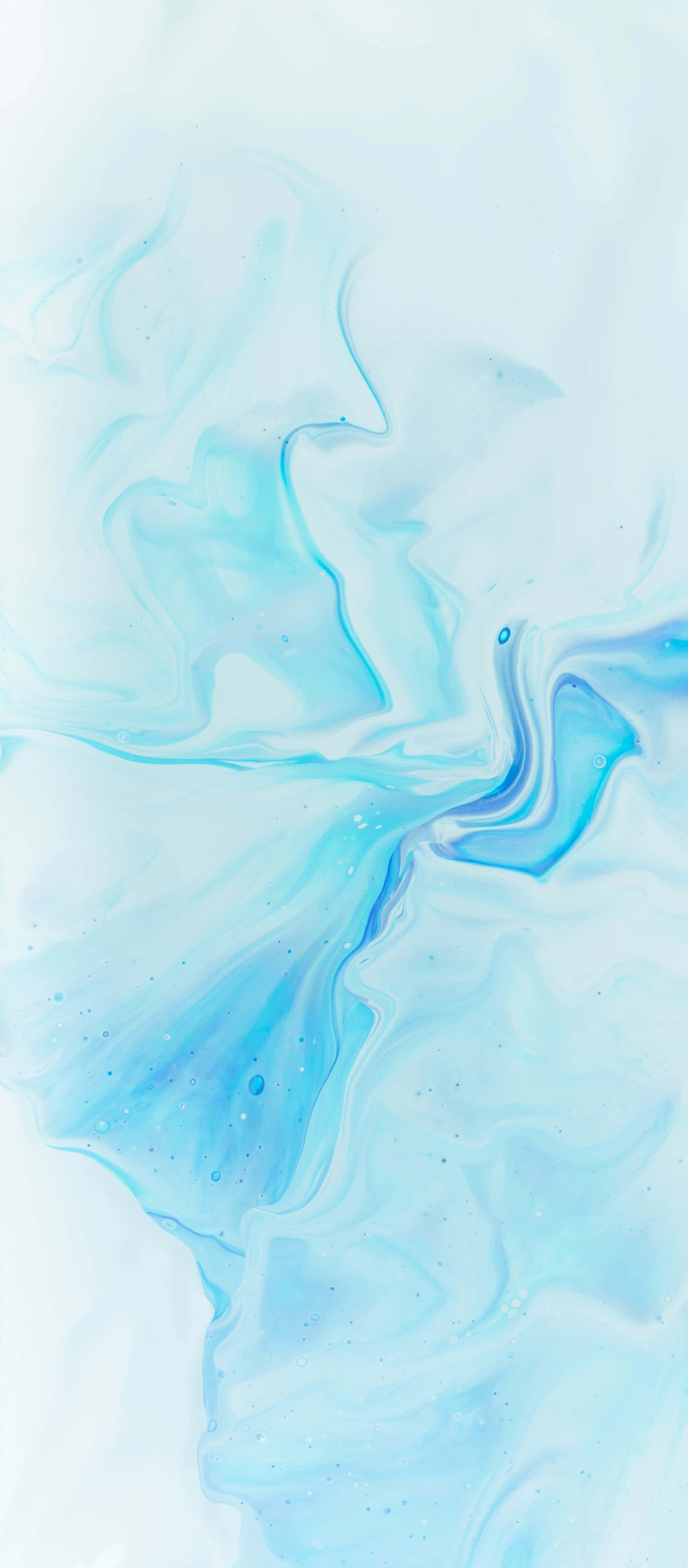 Marmor iPhone X baggrund i babyblå Wallpapers