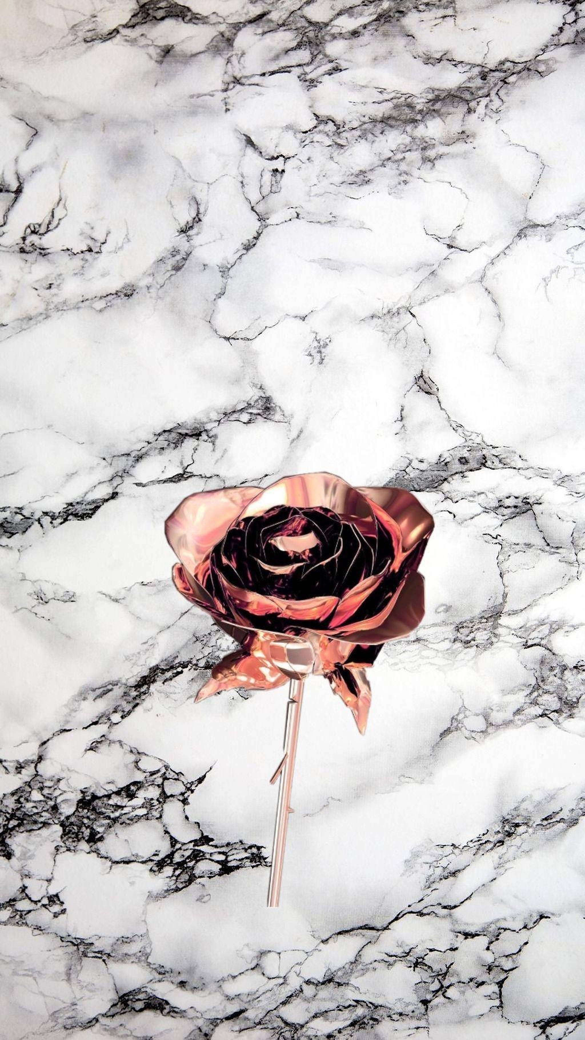 Marmor Rose Guld Æstetik Wallpapers
