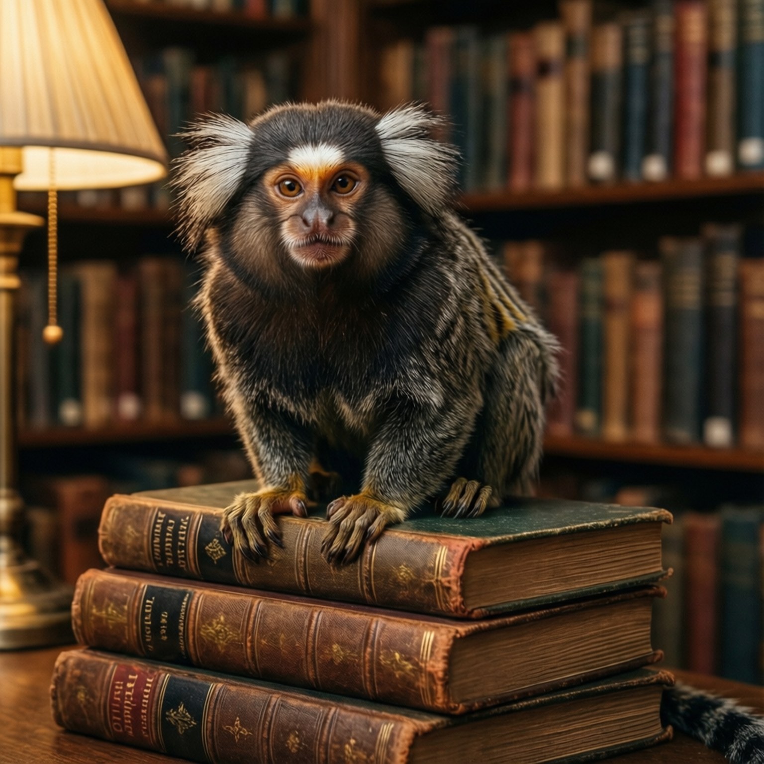 Marmoset i Bibliotek Wallpapers