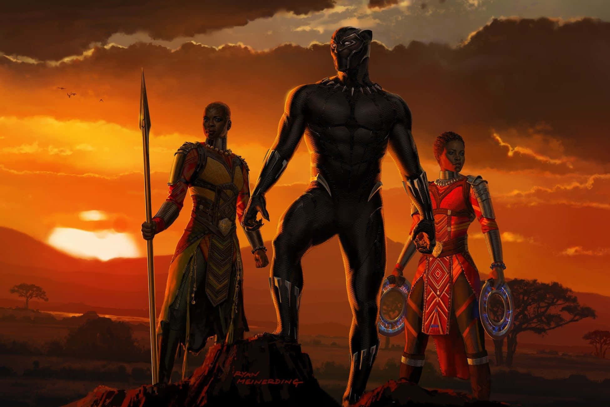 Marvel Cinematic Universe-karakterer slår sig sammen Wallpapers