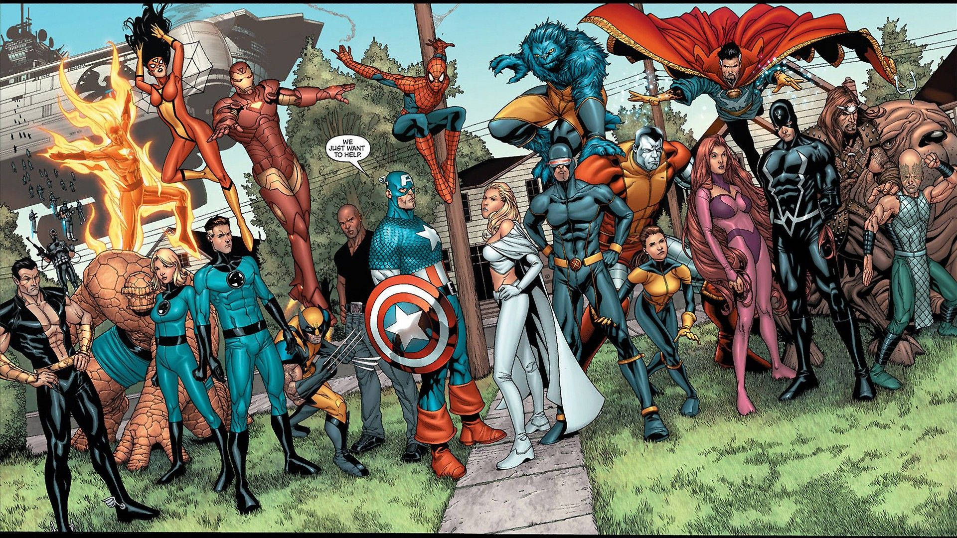 Marvel-heltene forenes Wallpapers