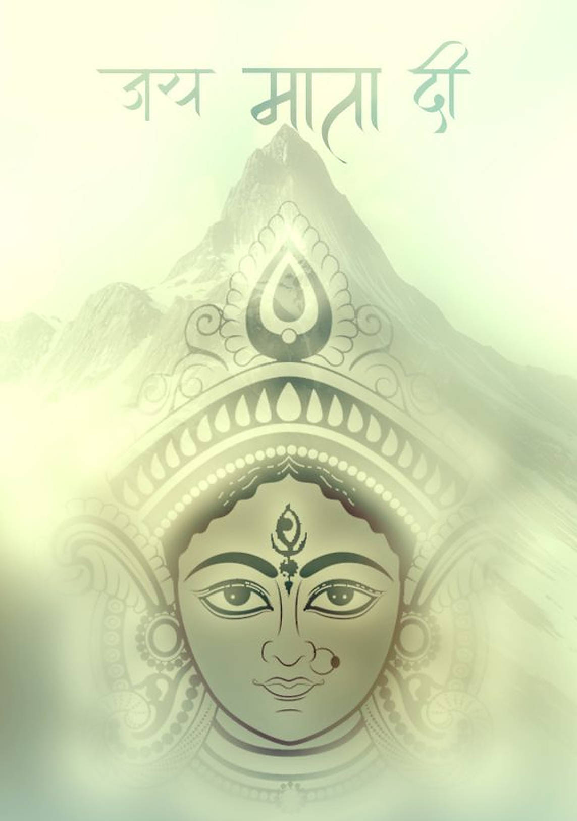 Mataji Pastel Grøn Kunst Wallpapers