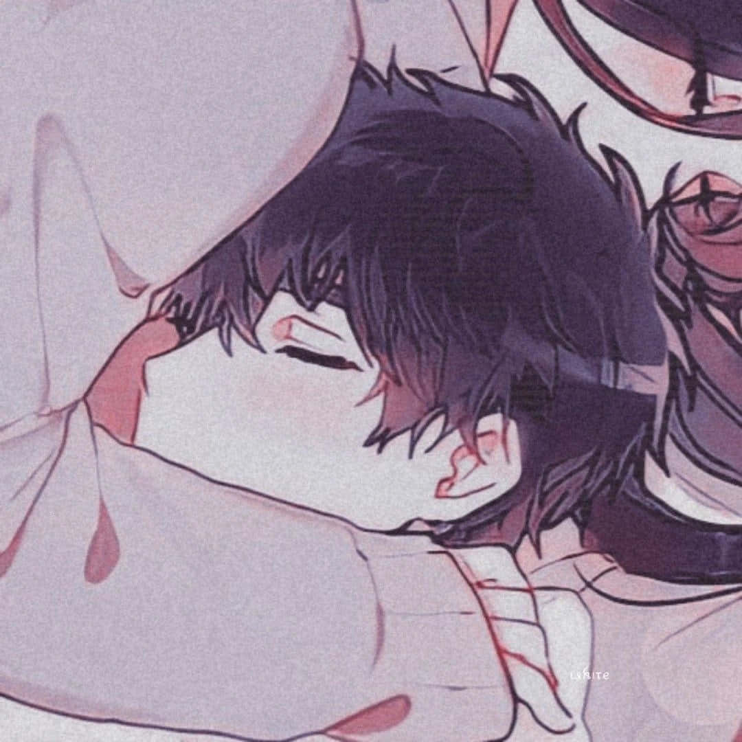 Matchende parprofilbillede af to der sover sammen Wallpapers