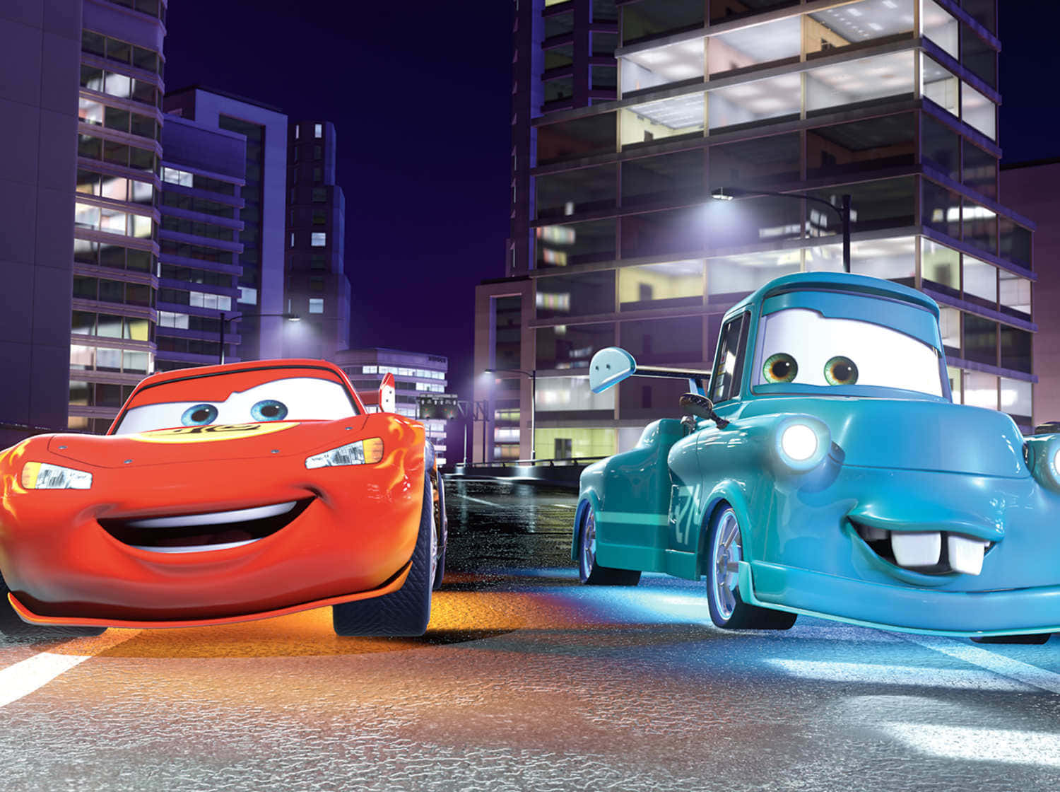Mater og Lynet McQueen, venner gennem tidens prøvelser Wallpapers