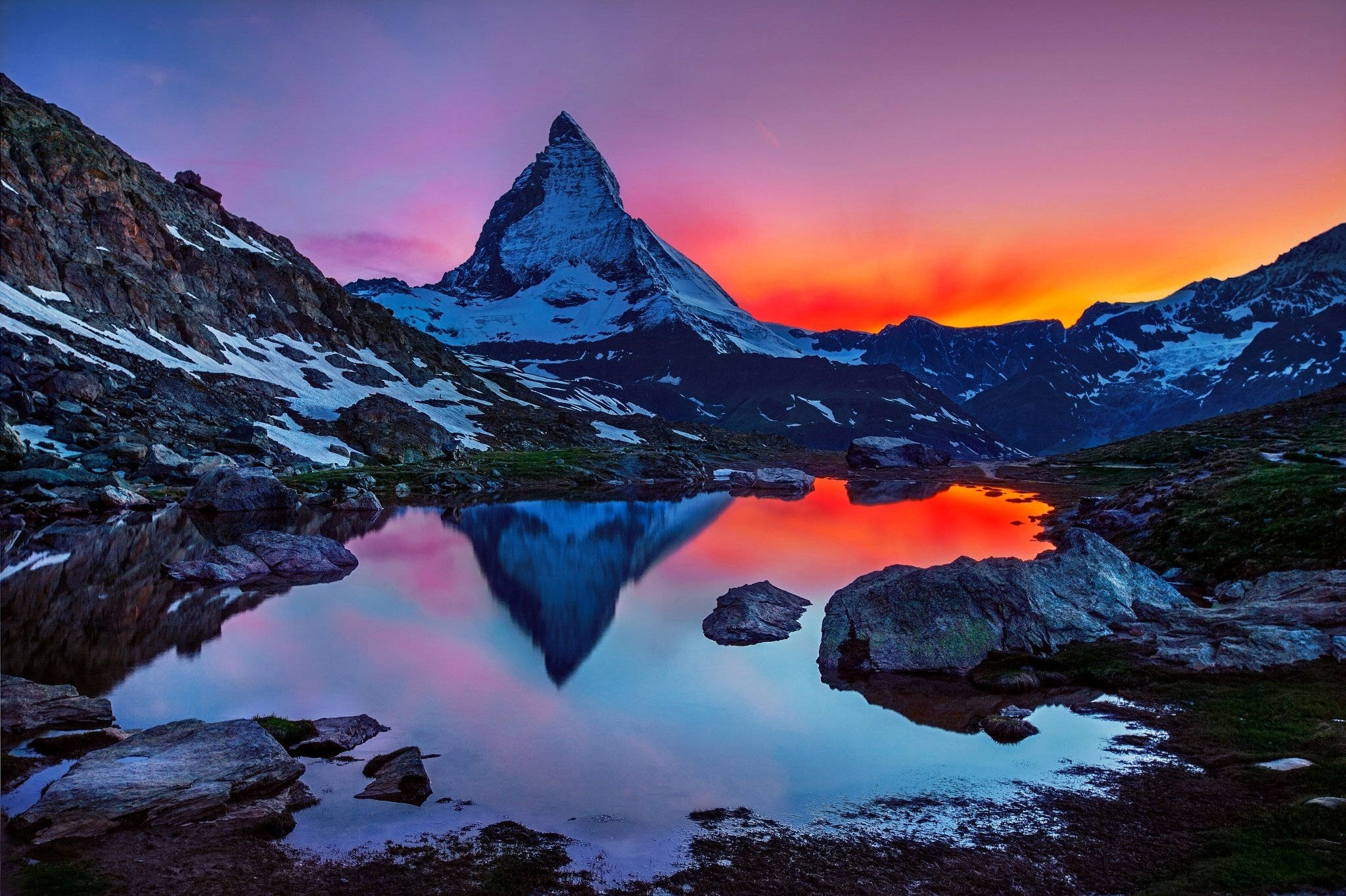 Matterhorn smuk solnedgang Wallpapers