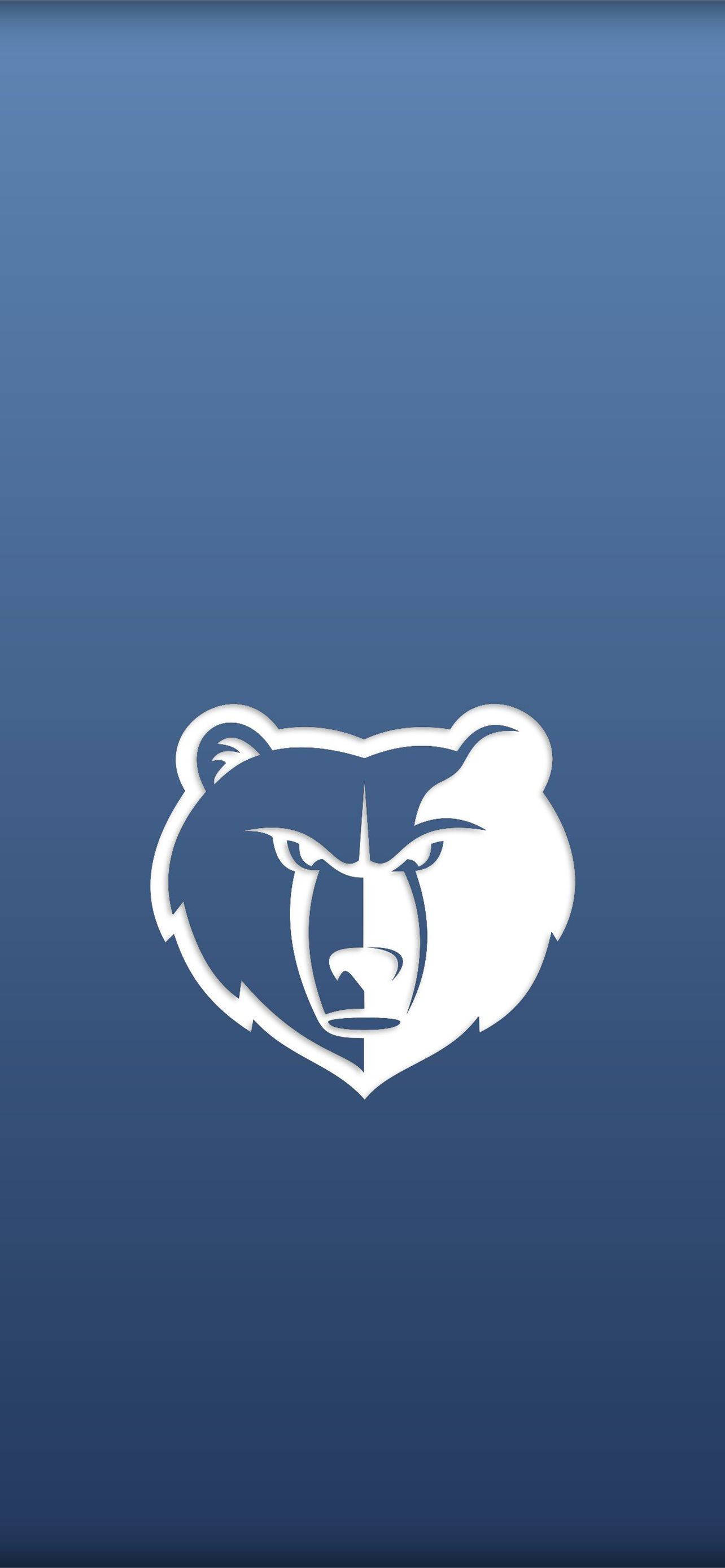 Memphis Grizzlies Hvidt Logo Wallpapers