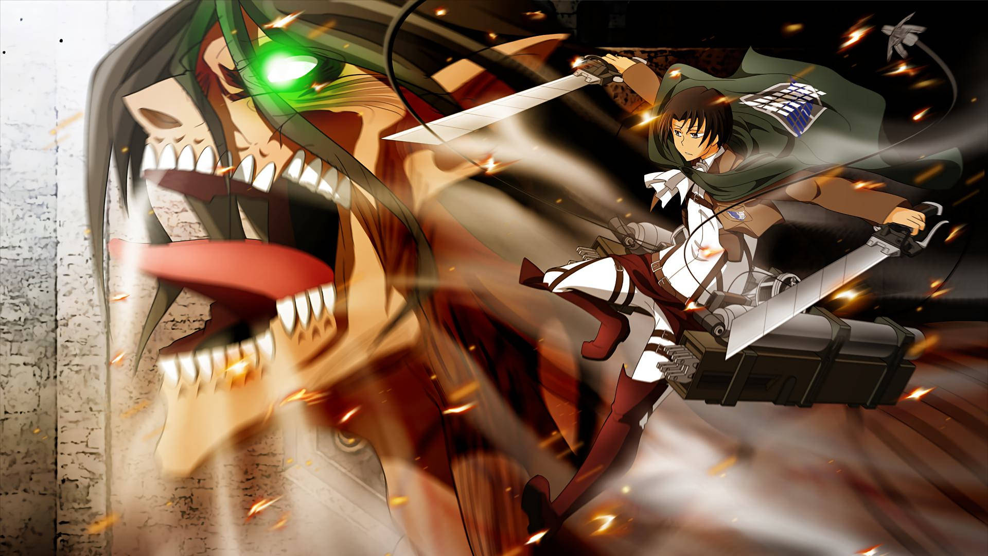 Menneskene Levi Ackerman og Angrebstitanen Wallpapers