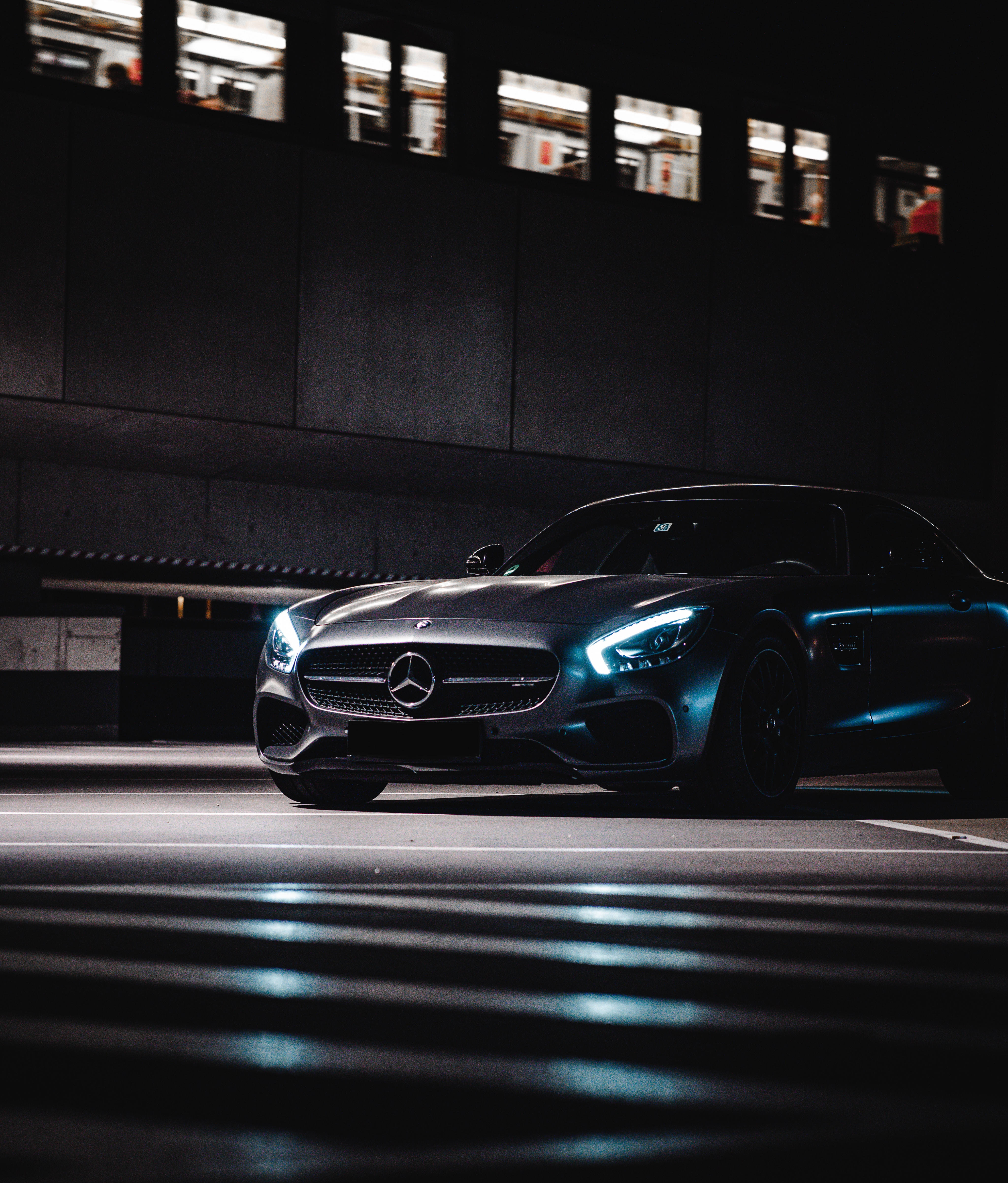 Mercedes Benz der lyser i mørket Wallpapers