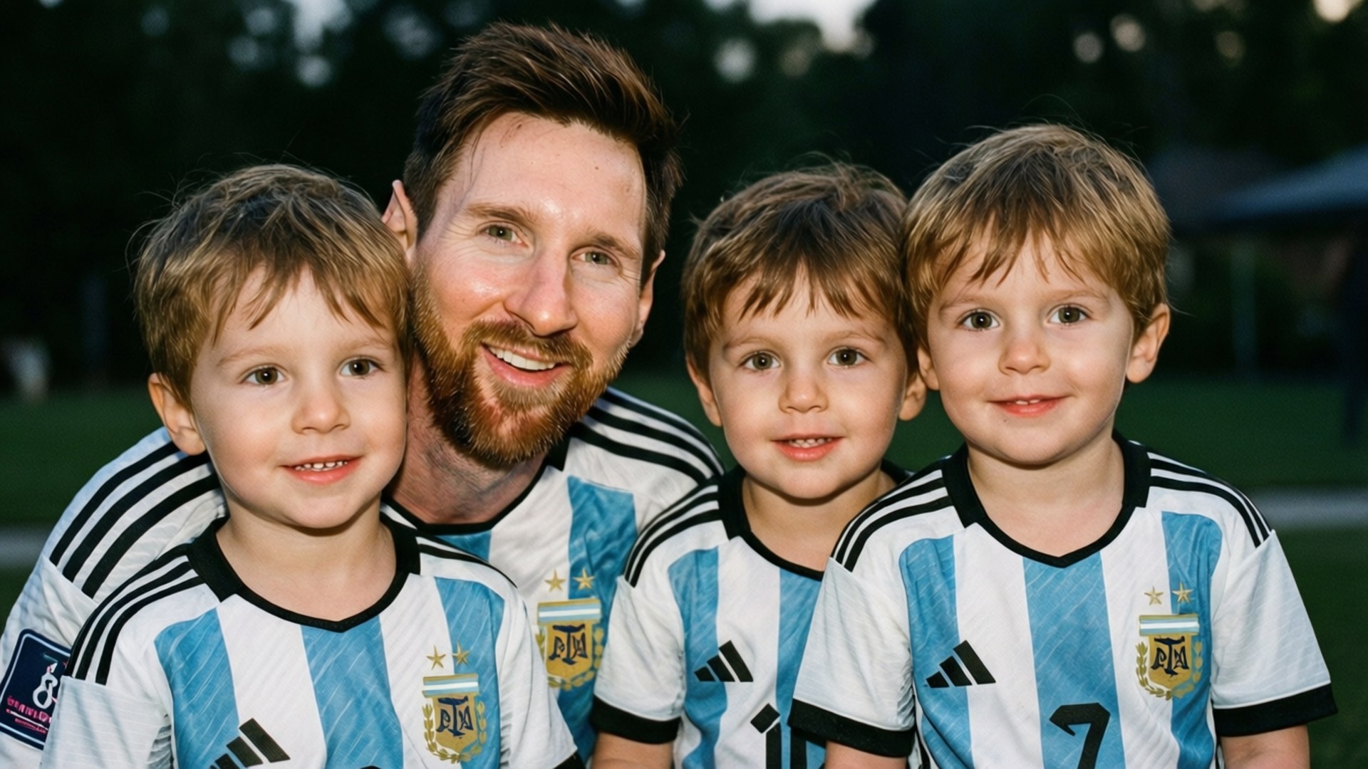 Messi familieportræt Wallpapers