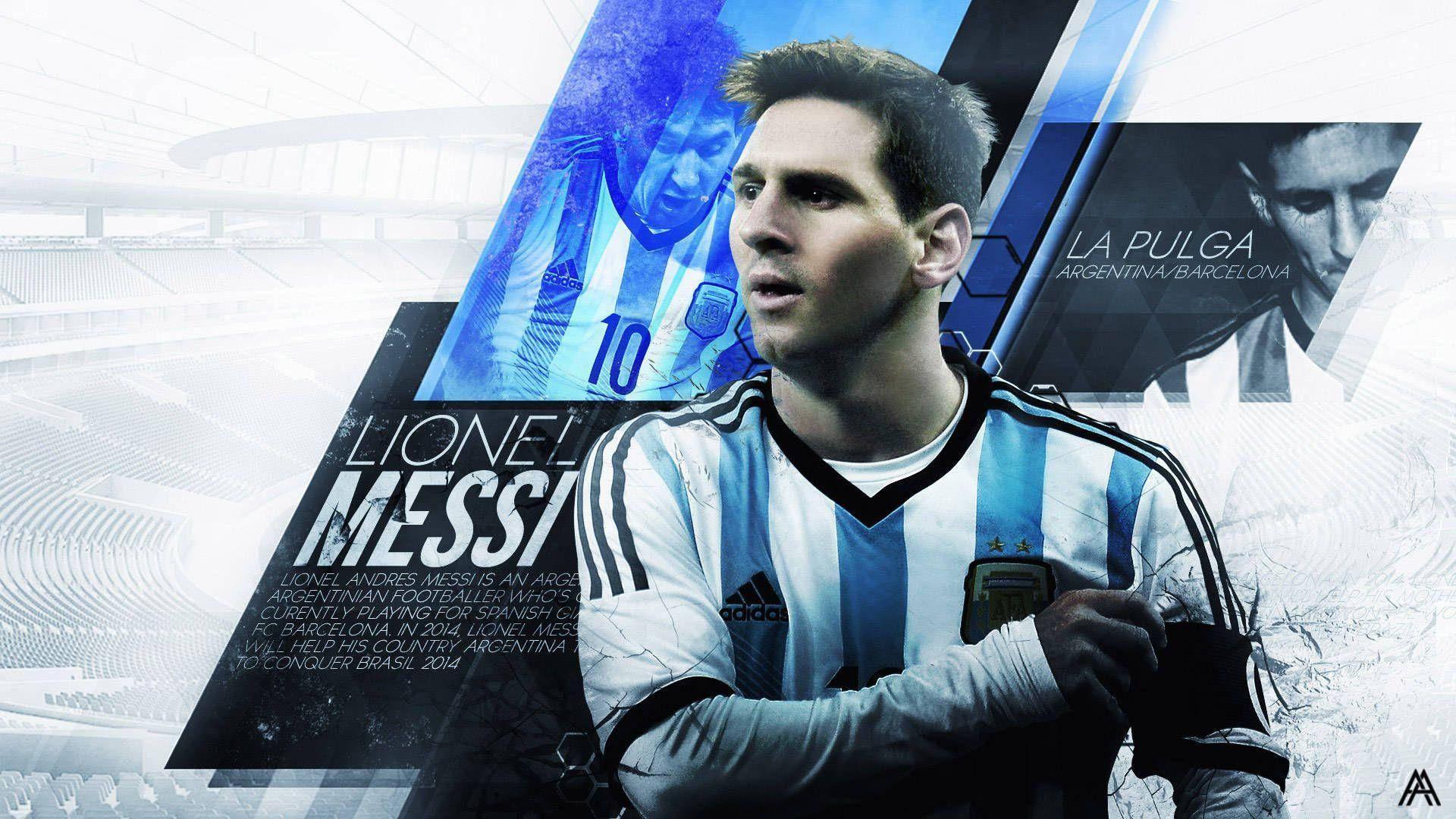 Messi La Pulga Kunst Wallpapers