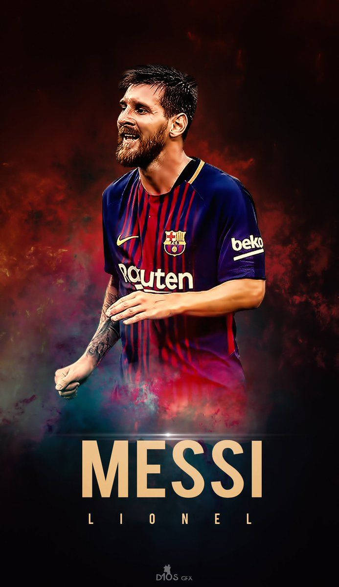 Messi Lionel Rød Kunst Wallpapers