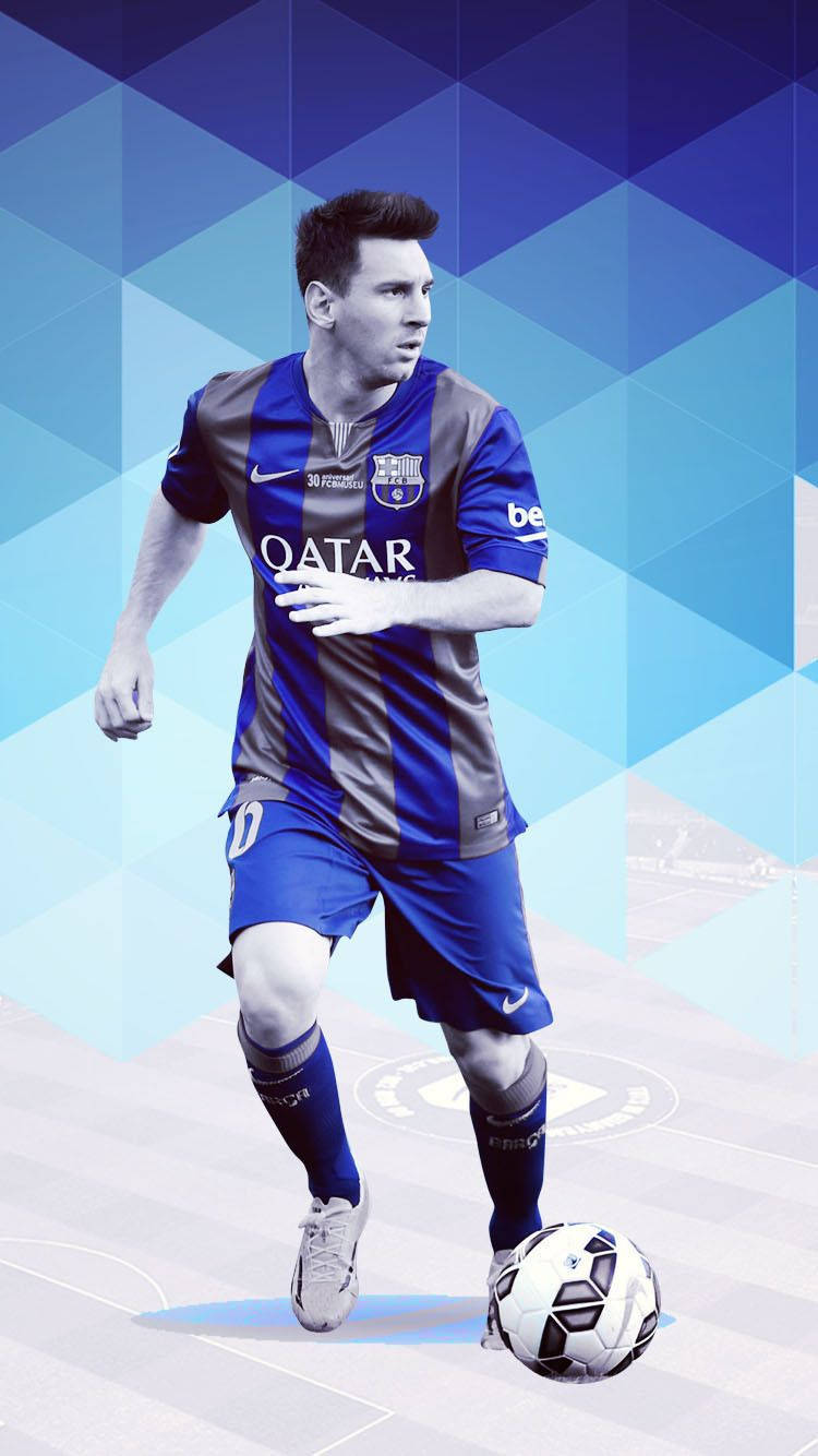"Messi Stråler Gennem Den Geometriske Kunst" Wallpapers