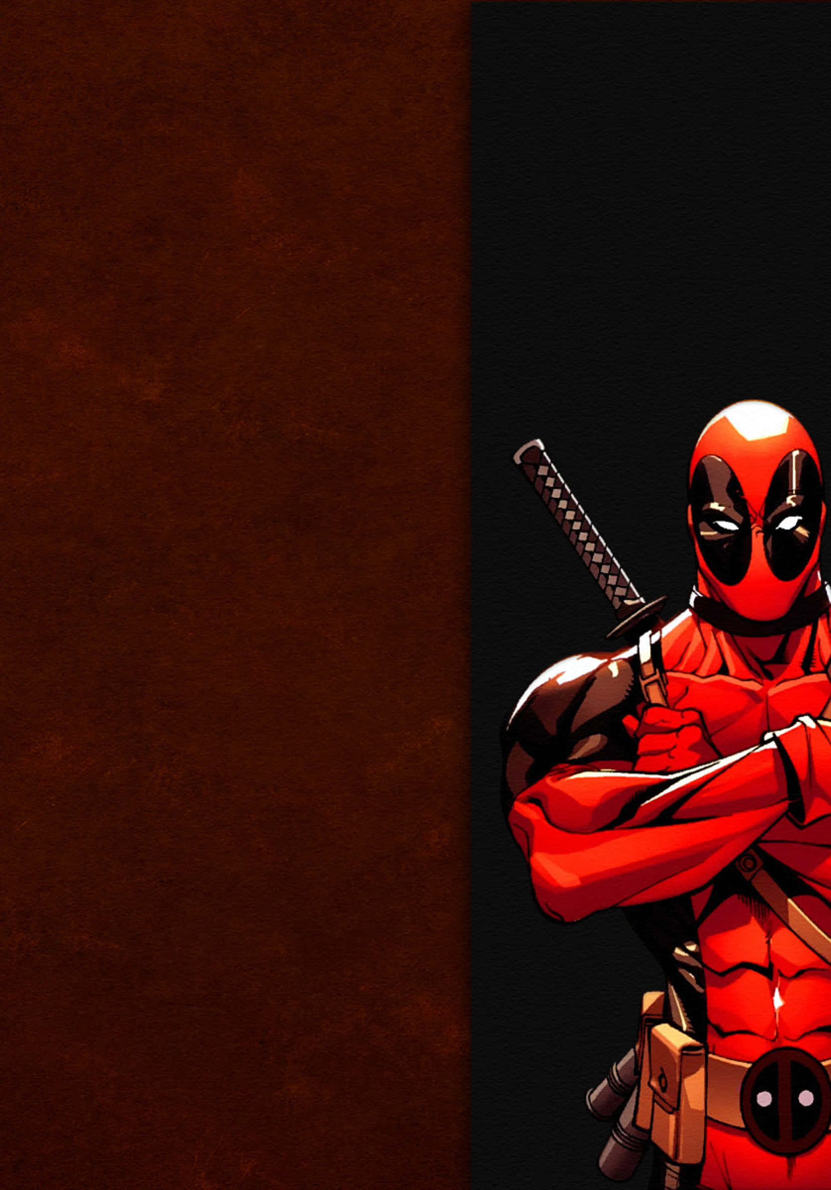 Mest eftersøgte lejesoldat i byen - Sort Deadpool. Wallpapers