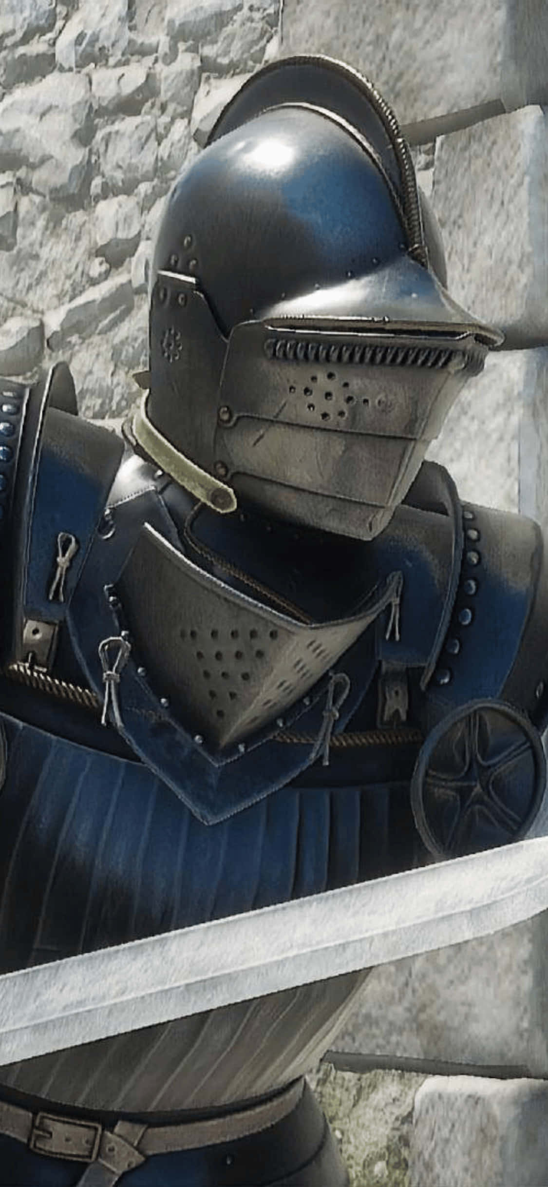 Metal Armor Warrior iPhone Xs Mordhau Baggrund Wallpapers