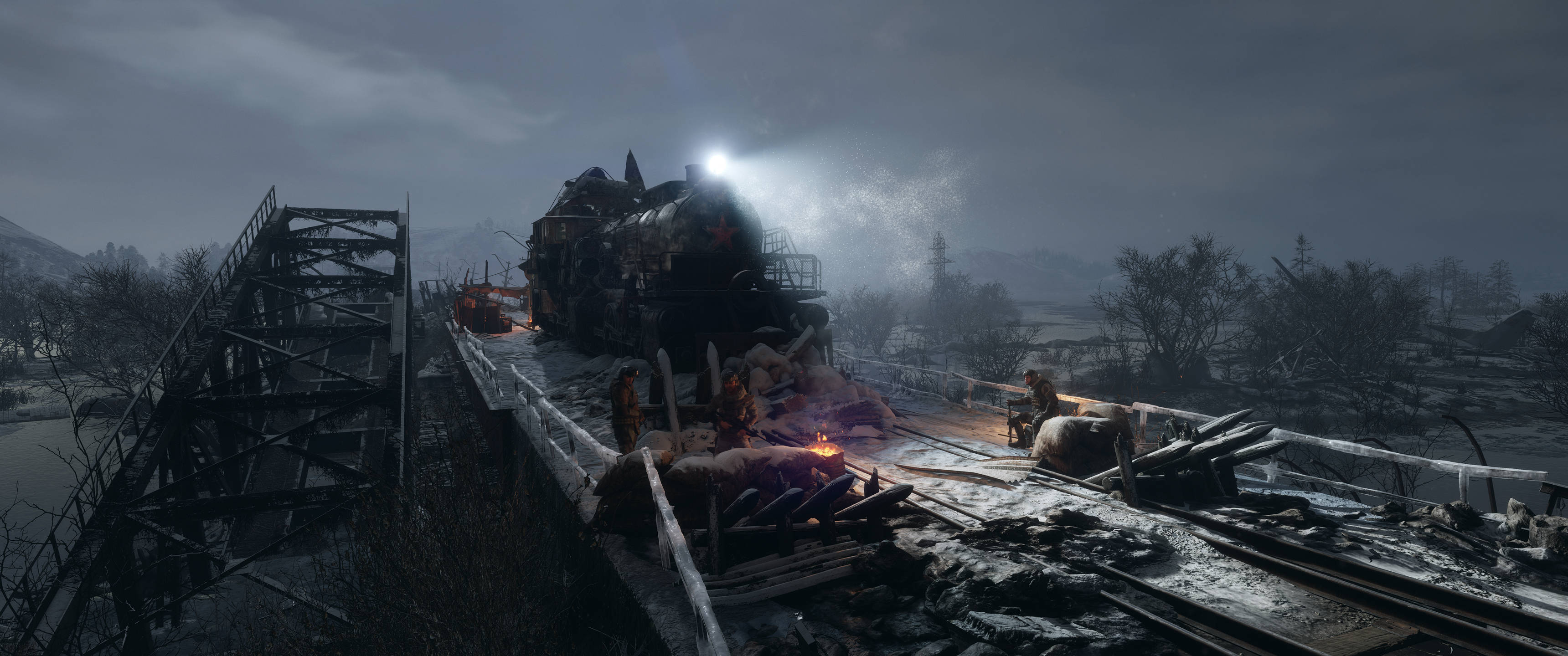 Metro Exodus Ødelagt Bro 3440x1440 Wallpapers