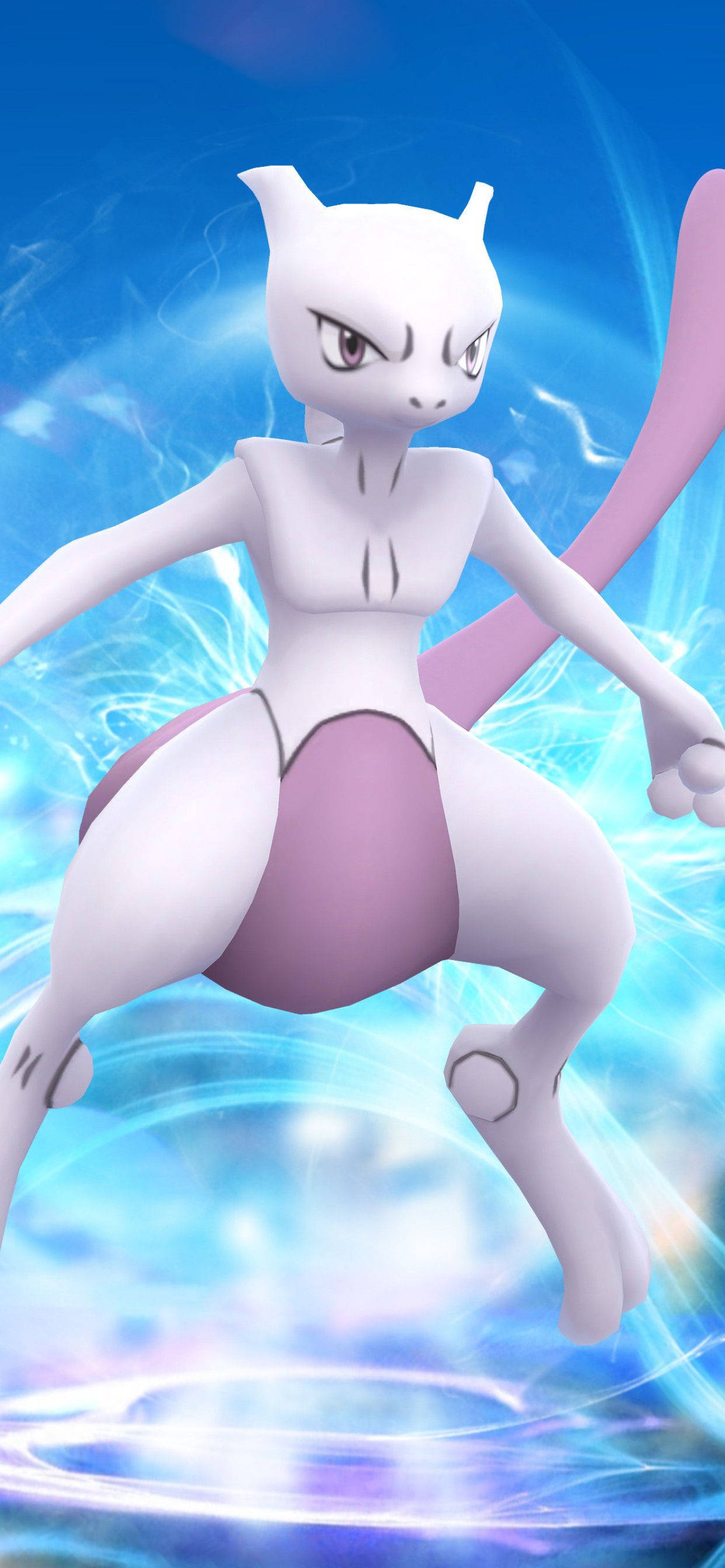 Mewtwo i spiltelefon Wallpapers