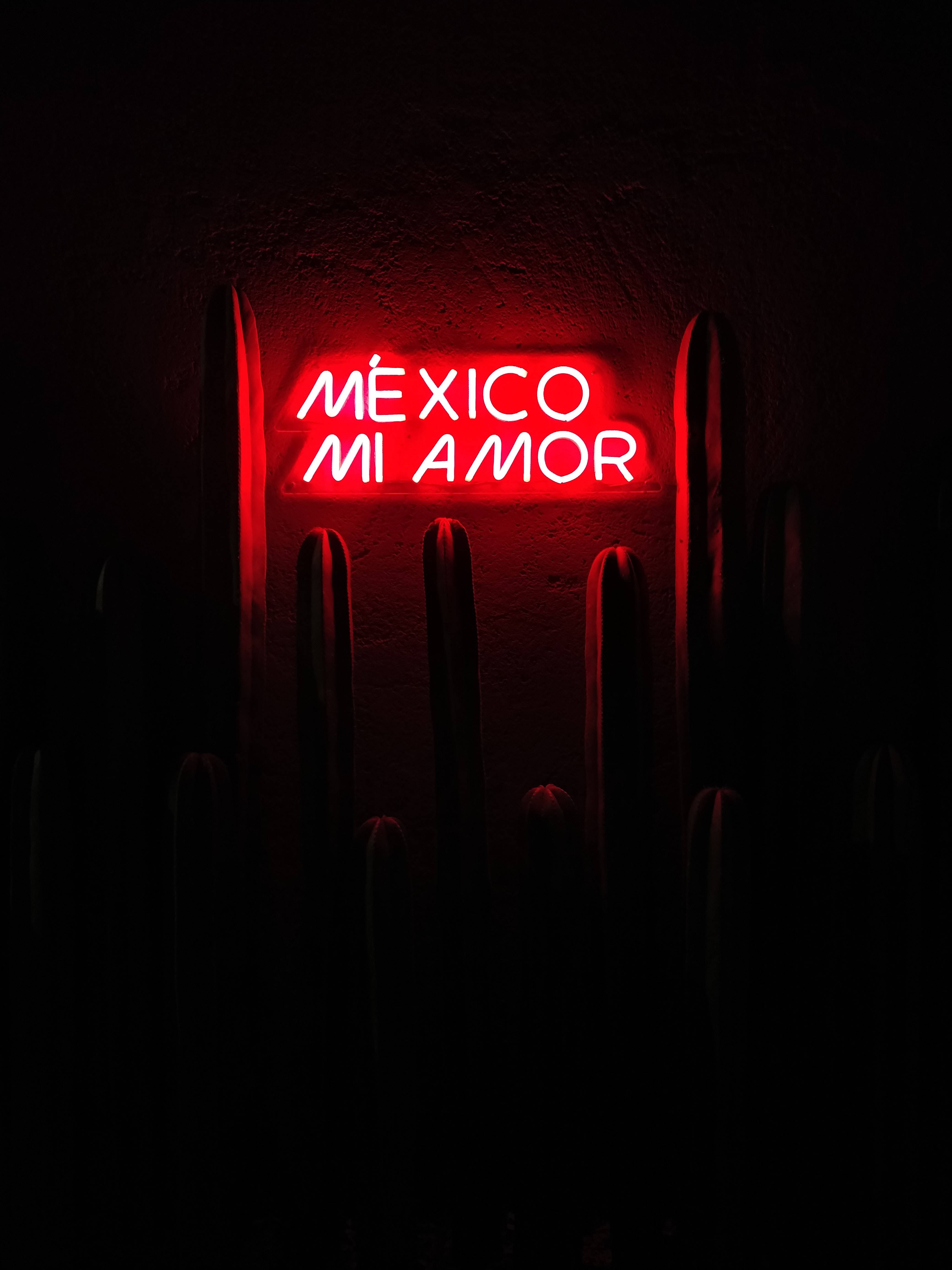 Mexico mørkerød skiltning Wallpapers