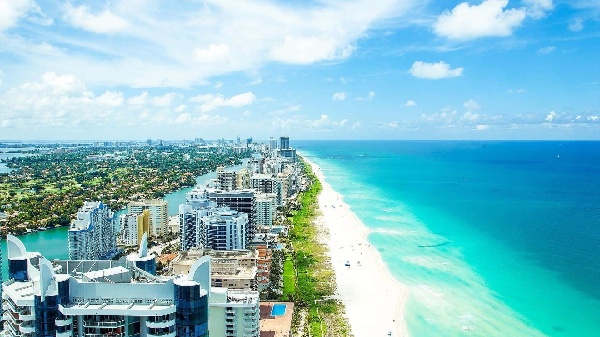 Miami Beach hoteller om dagen Wallpapers
