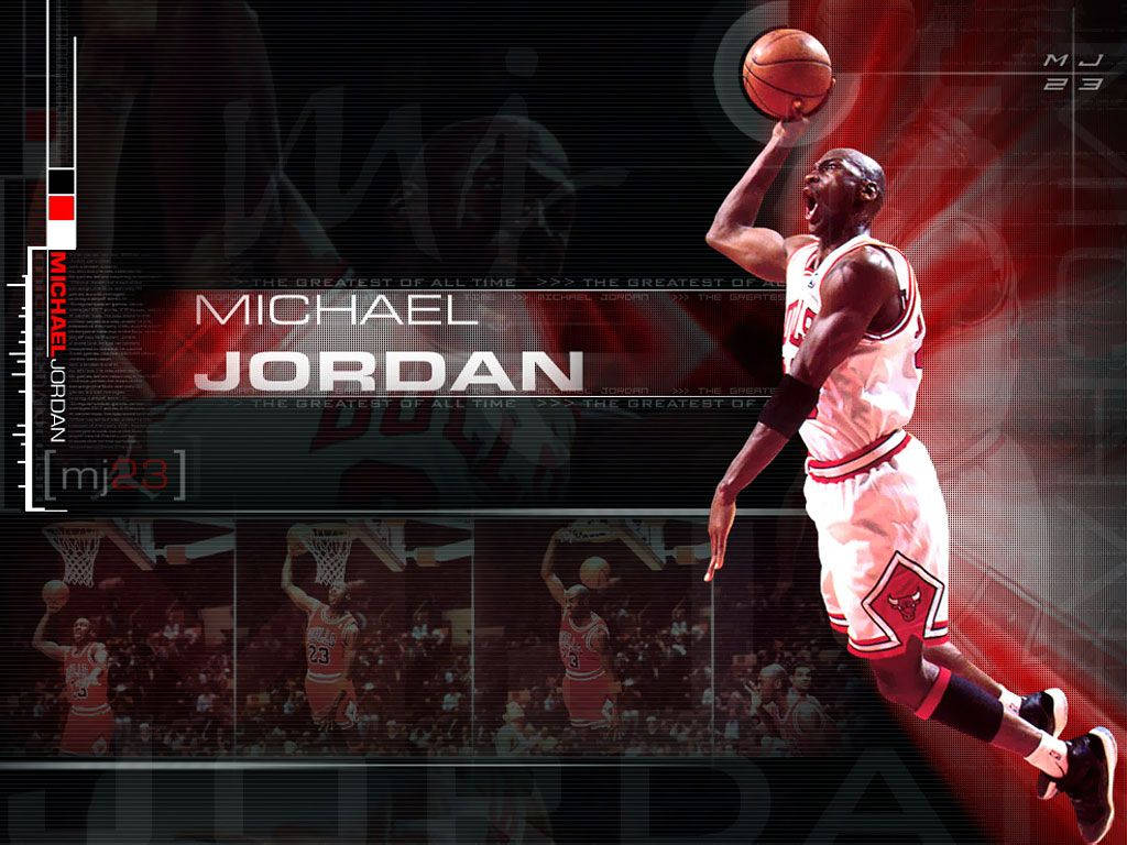 Michael Jordan HD med navn og titel Wallpapers