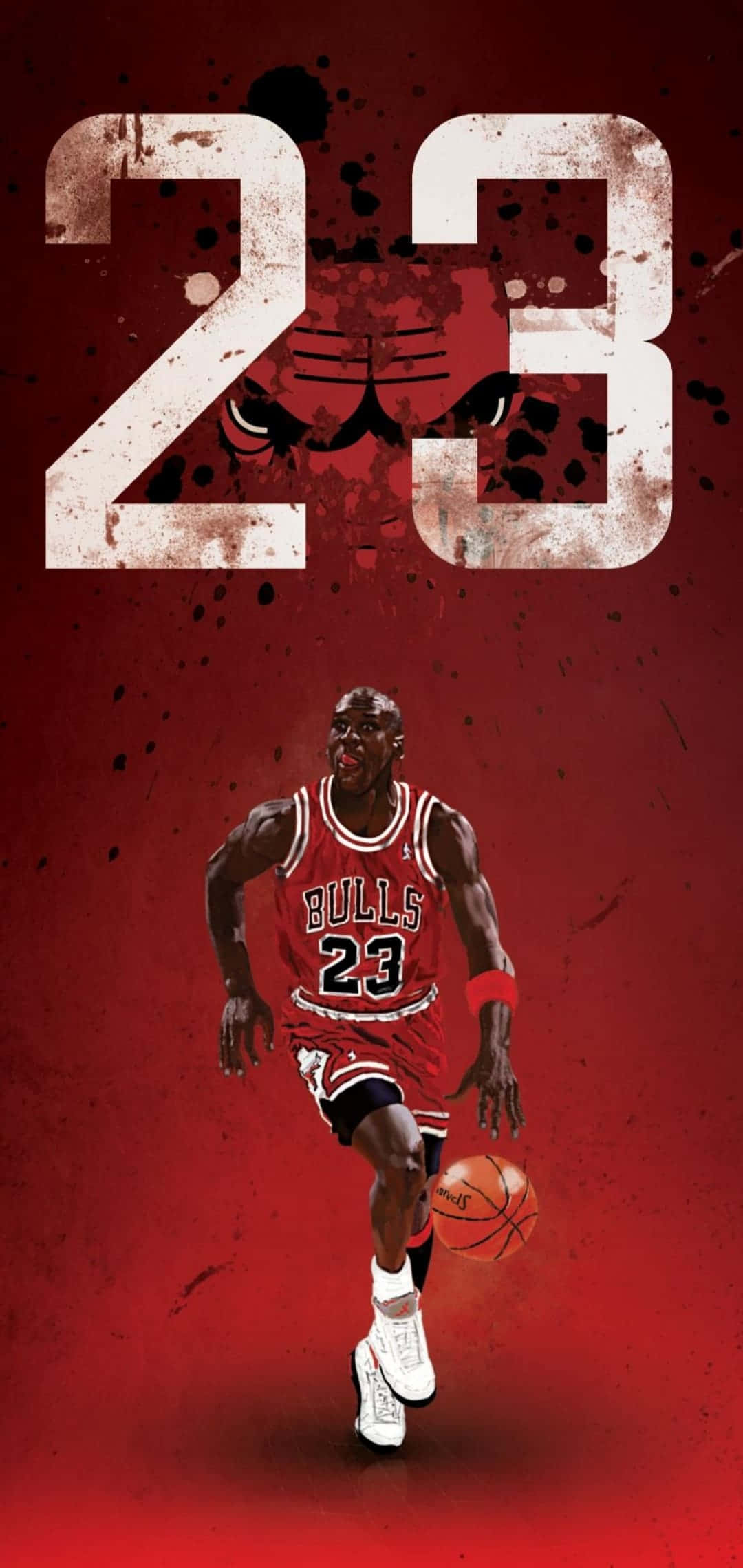 Michael Jordan løfter sin trøje efter sit kampvindende skud mod Utah Jazz i 1998 NBA-finalerne. Wallpapers