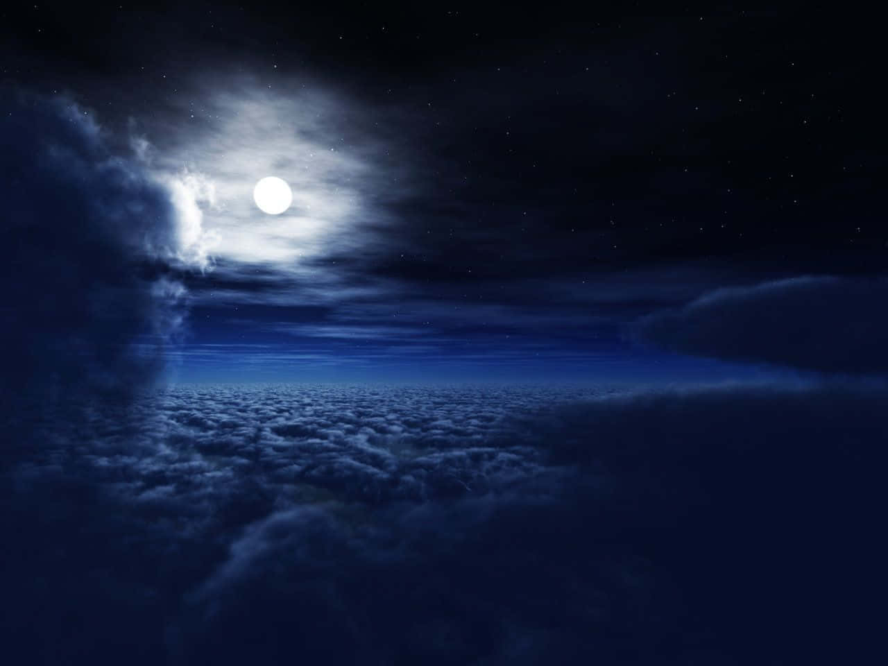 Midnatshimler forvirret i mørk afgrund Wallpapers