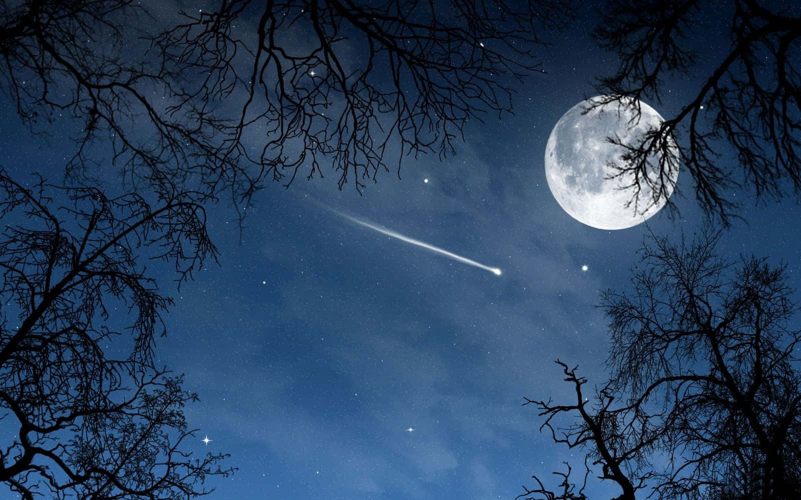 Midnattens rolige og fredfyldte skønhed Wallpapers