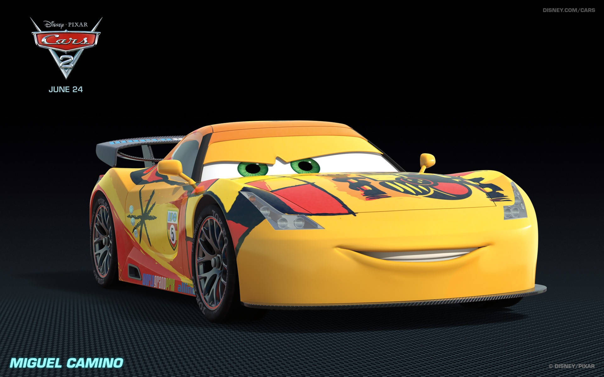 Miguel Camino fra Disney Pixar Cars 2 Wallpapers