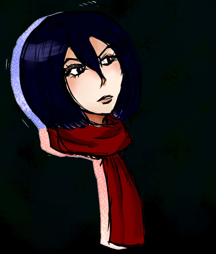 Mikasa Ackerman Anime Kunstværk Wallpapers
