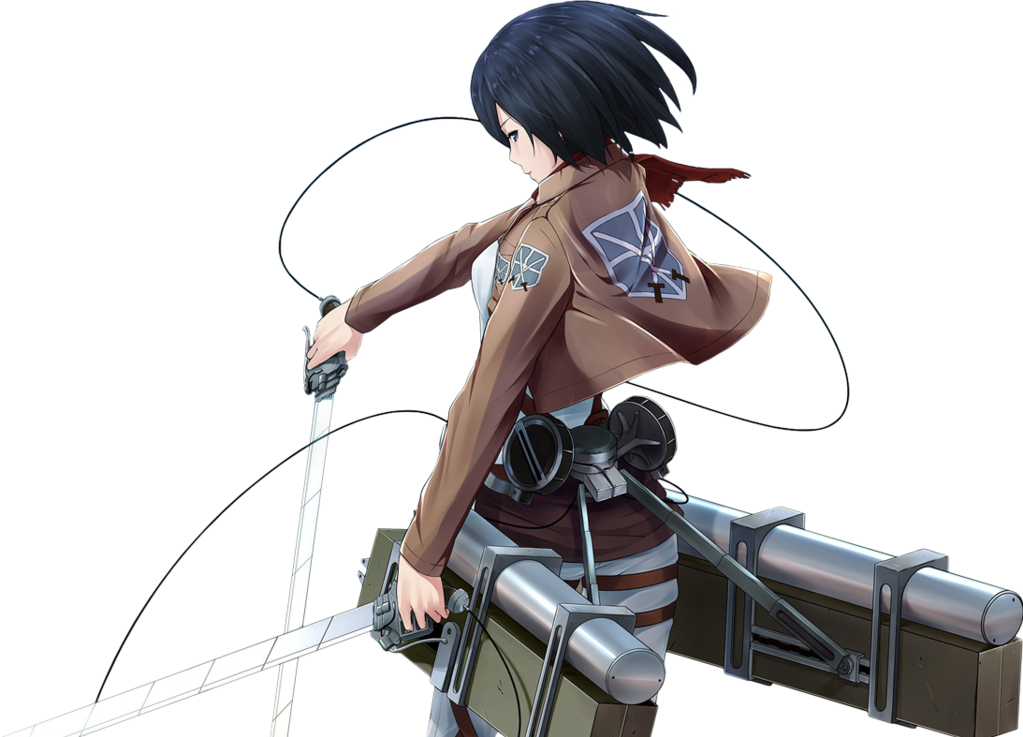 Mikasa Ackerman klar til kamp Wallpapers