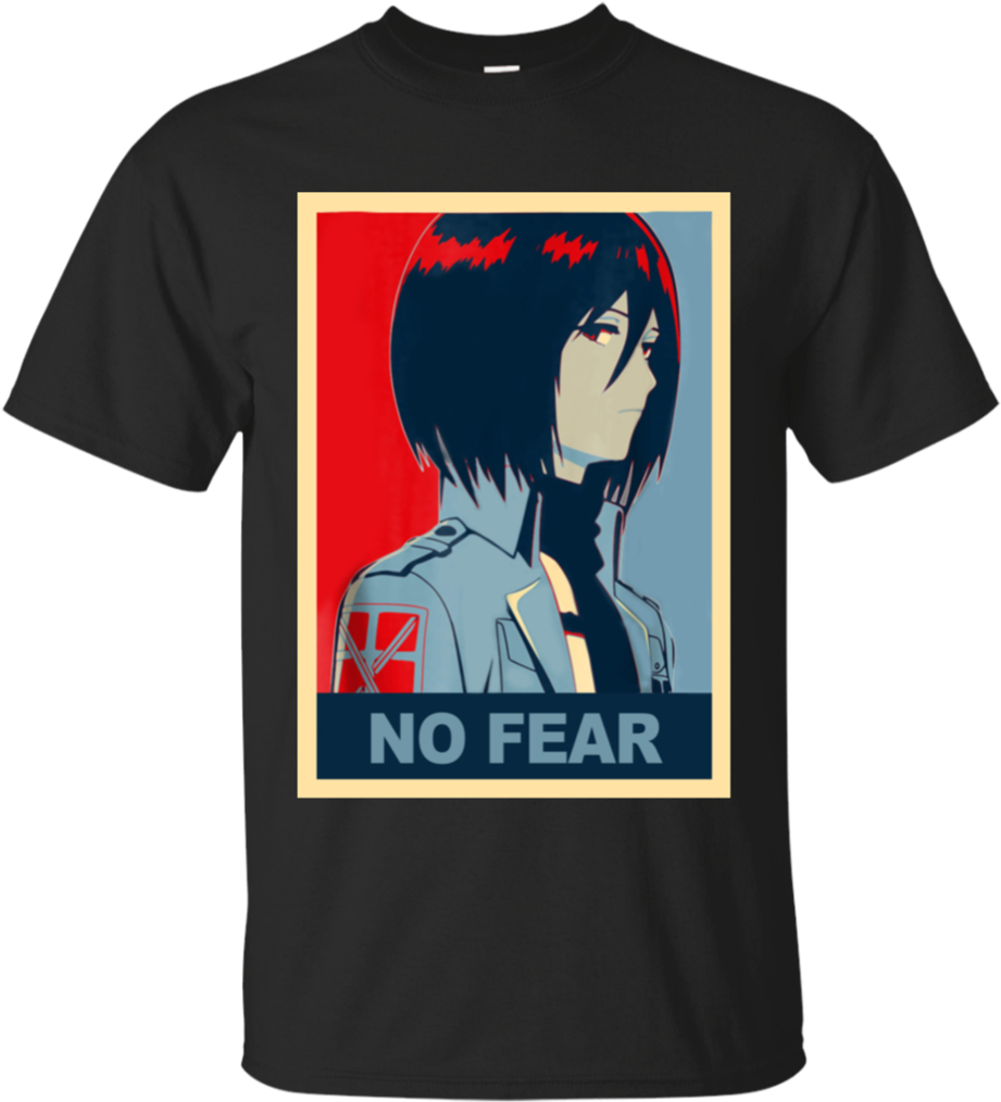 Mikasa Ackerman No Fear T-shirt Design Wallpapers