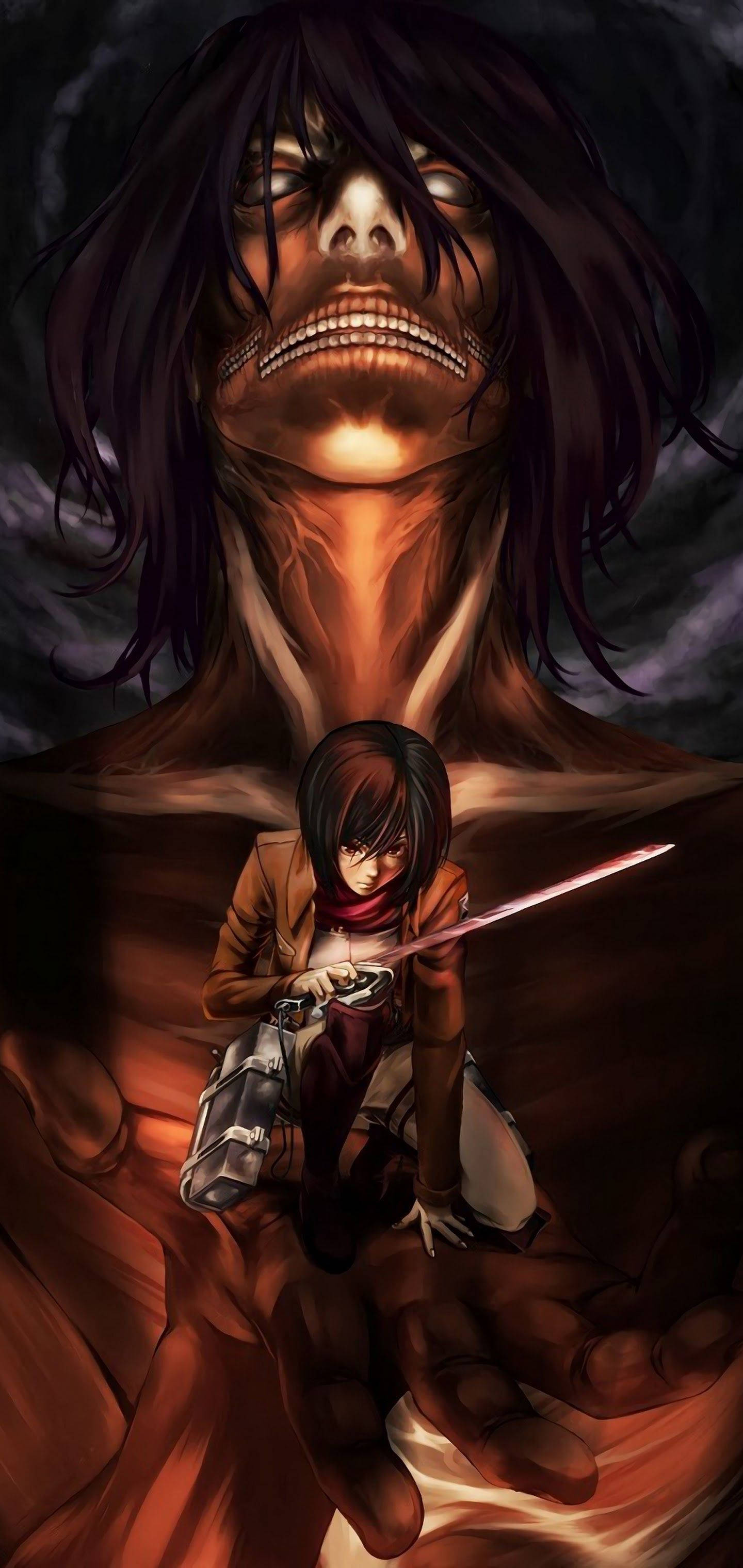 Mikasa Attack on Titan iPhone Wallpapers