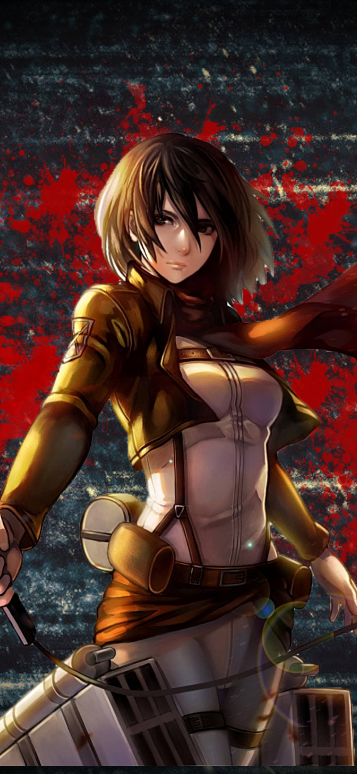 Mikasa Portræt Attack On Titan iPhone Wallpapers