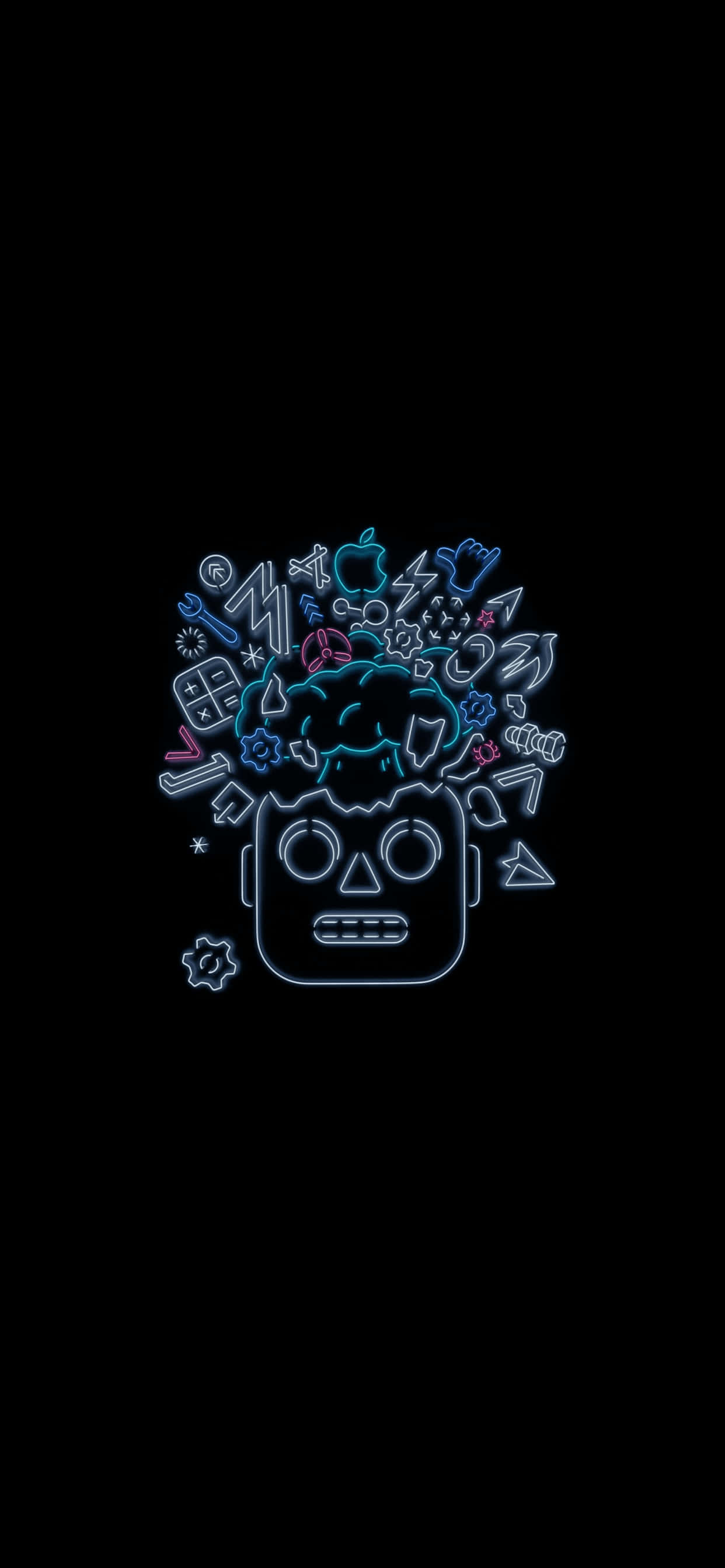 Mind Blown Robot Pixel 3 OLED-baggrund Wallpapers