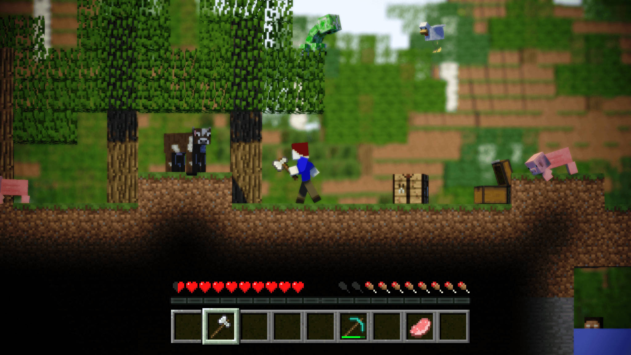 Minecraft 3D Actioneventyr Wallpapers