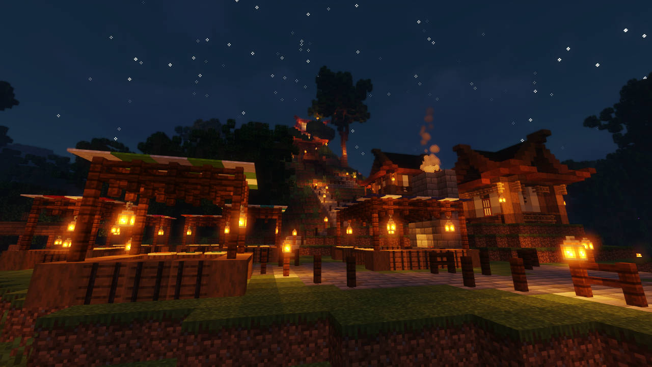 Minecraft Æstetisk Brunt Fyrtårn Wallpapers