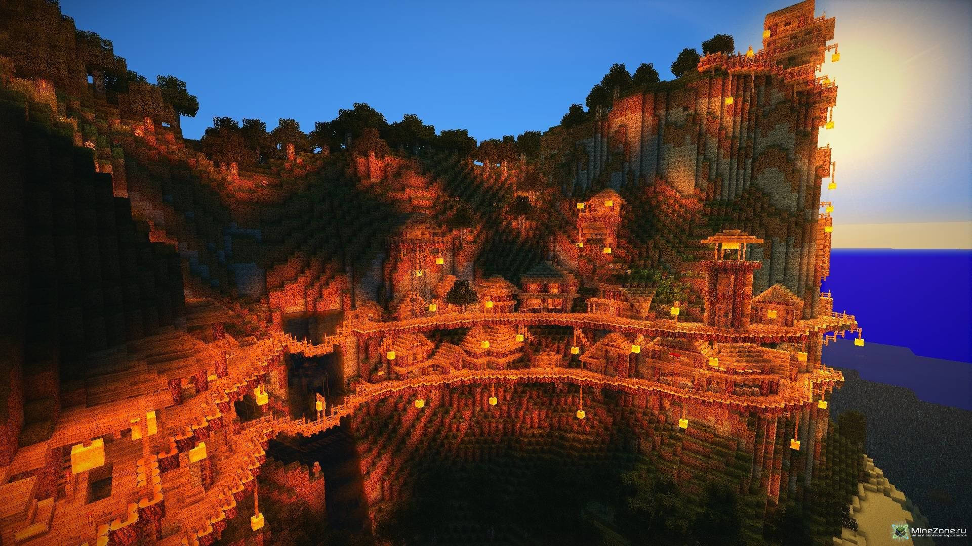 Minecraft Æstetisk Brun Borg Wallpapers