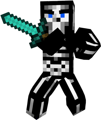Minecraft-figur med sværd.PNG Wallpapers