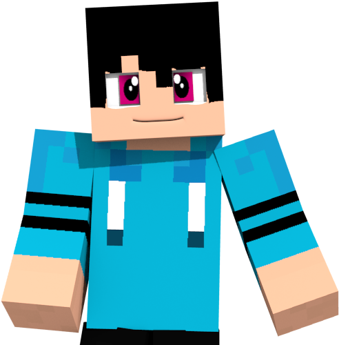 Minecraft-figur med blå skjorte Wallpapers